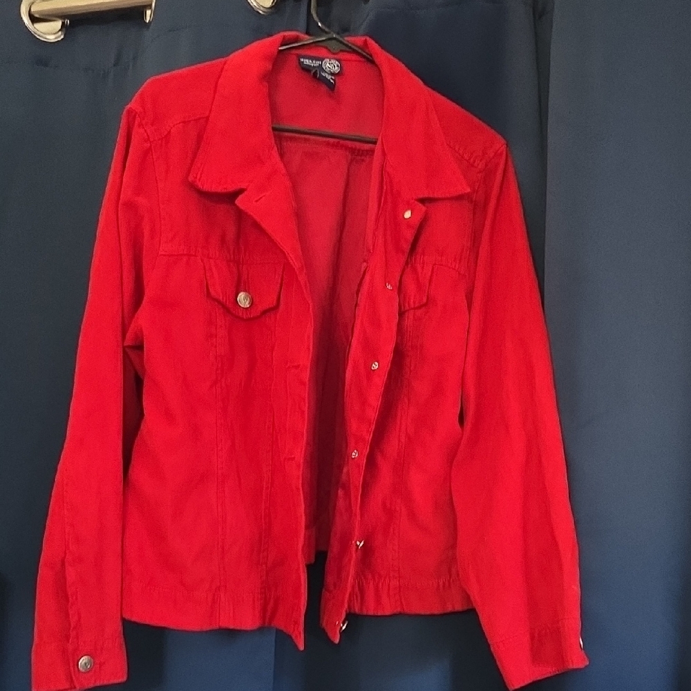 Red Denim Jacket